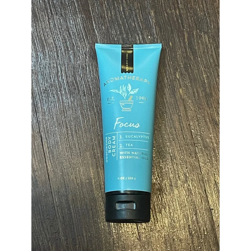 Bath & Body Works Aromatherapy Focus Eucalyptus Tea Body Cream 8oz New